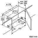 Bosch - DFS067A51 Utdragbar fläkt 60 cm Silver metallic