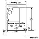 Bosch - DFS067A51 Utdragbar fläkt 60 cm Silver metallic