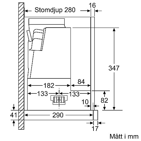 Bosch - DFS067A51 Utdragbar fläkt 60 cm Silver metallic