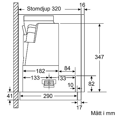 Bosch - DFS067A51 Utdragbar fläkt 60 cm Silver metallic