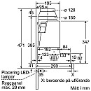 Bosch - DFS067A51 Utdragbar fläkt 60 cm Silver metallic