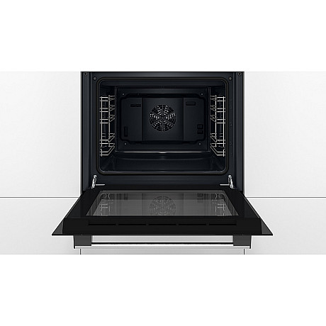 Bosch - HBF010BR1S + BFL520MS0 - Rostfri, ugn varmluft, mikro 800 W