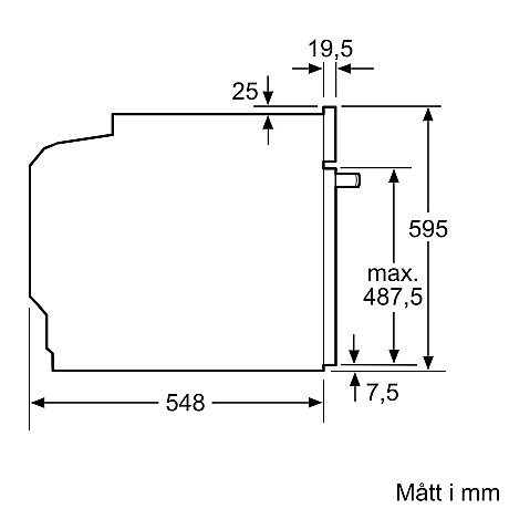 Bosch - HBG537FB4 - Serie 6, Svart med Air Fry-funktion
