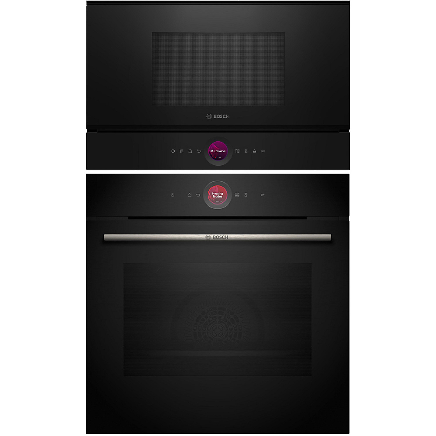 Bosch paket ugn och mikro hbg7221b1 - bfr7221b1 - serie 8, wifi, h&ouml;gerh&auml;ngd mikro