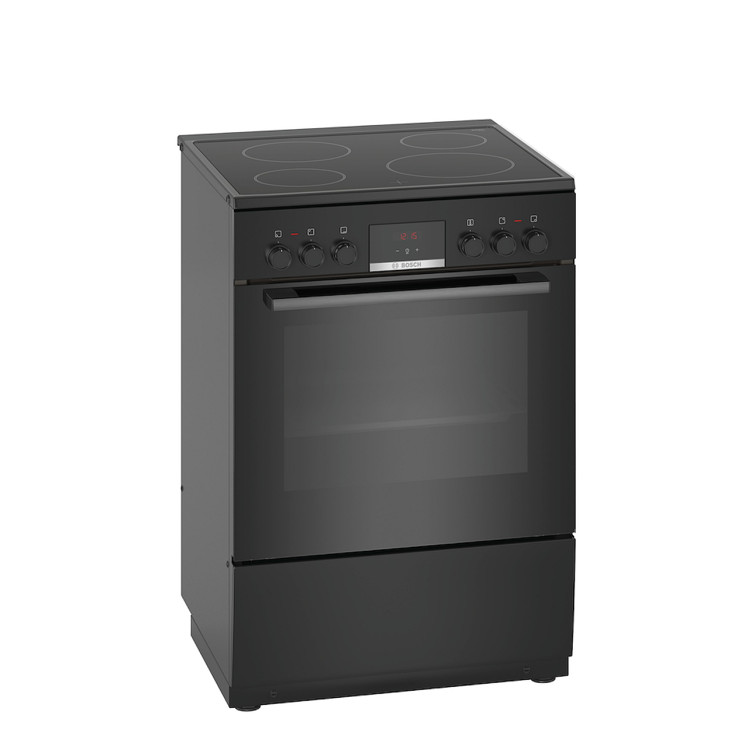 Bosch glaskeramikspis hkn31a060u - serie 4, svart, varmluftsugn