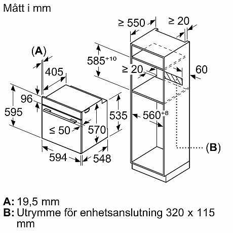 Bosch - HRG572ES3 - Rostfri Serie 4, Angfunktion