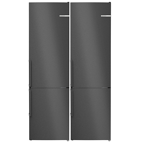 Bosch kombiskåp 2st kgn39vxct - serie 4, 203cm, otroligt tysta, energiklass c