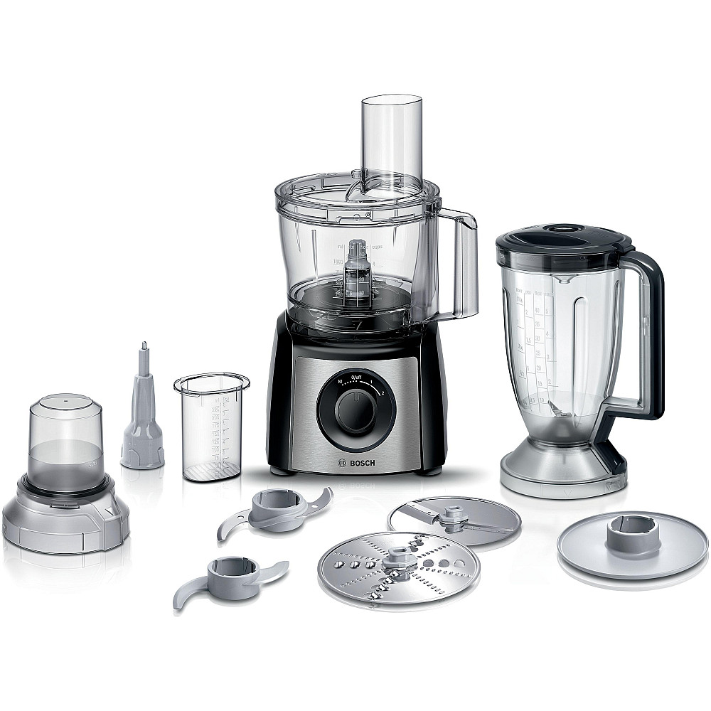 Bosch - MCM3531M - MultiTalent 3 matberedare 800 W, svart och rostfritt stål
