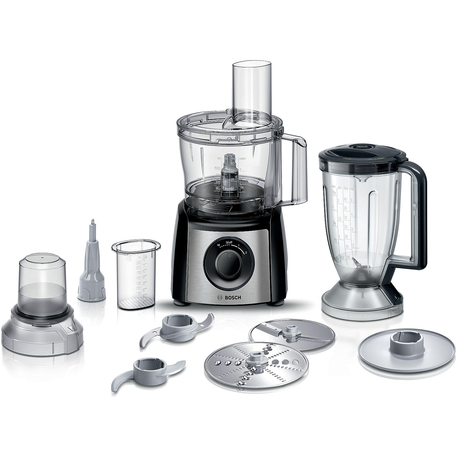 Bosch matberedare mcm3531m - multitalent 3 matberedare 800 w, svart och rostfritt stål