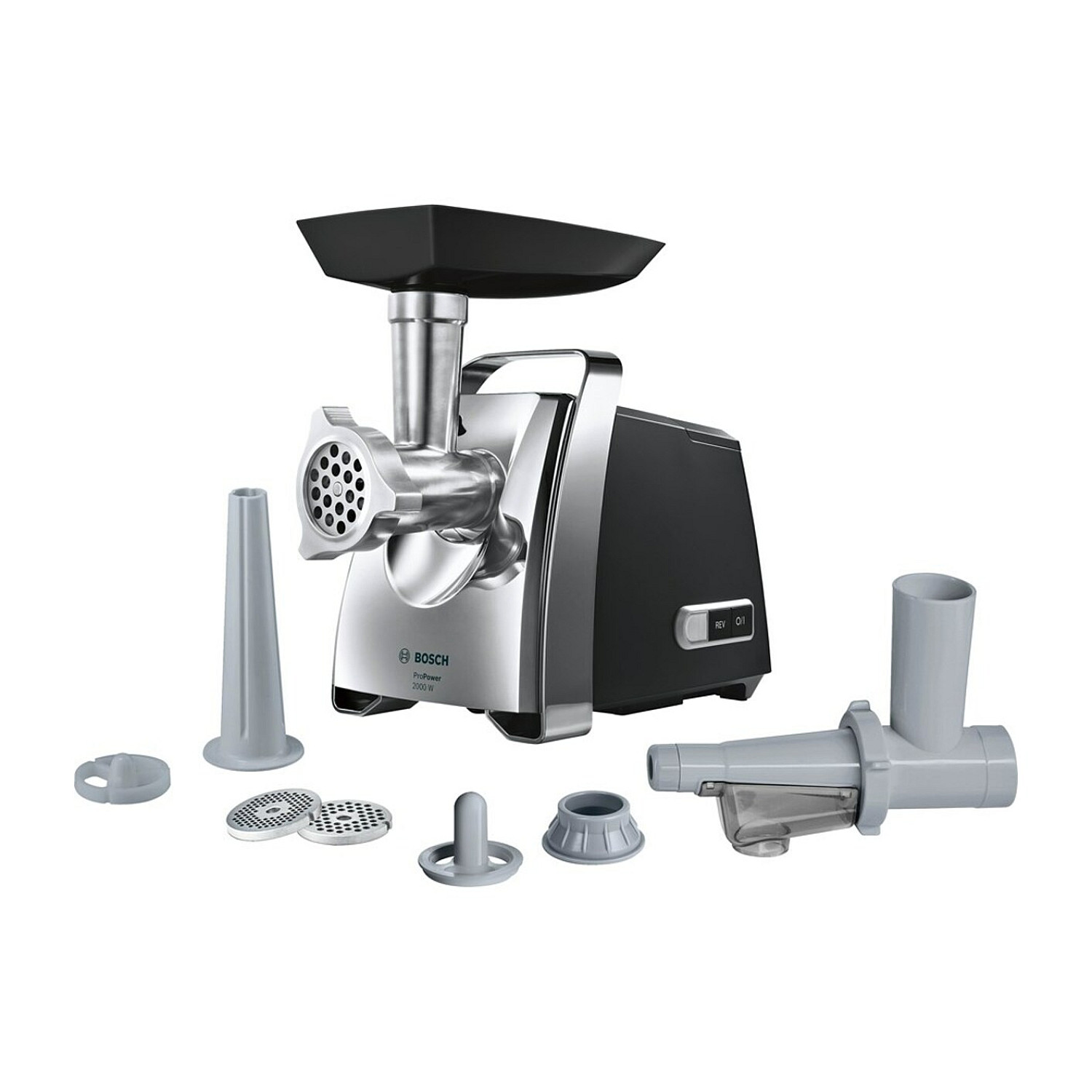 Bosch köttkvarn mfw67450 - propower med karft 2000 w, svart