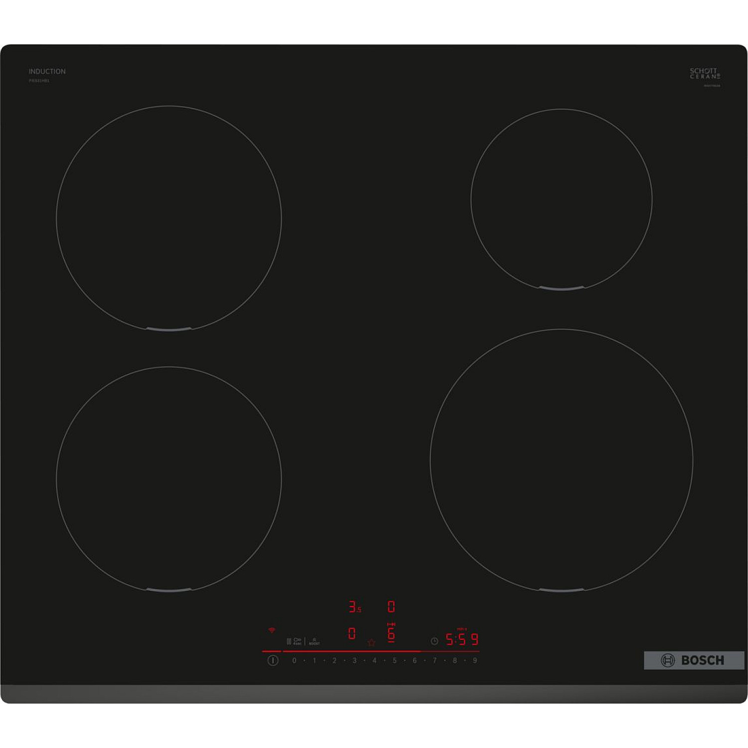 Bosch induktionshäll pie631hb1e - powerboost & wifi