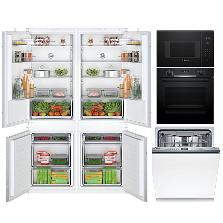 Bosch - Kökspaket med dubbla kyl/frys - Passar IKEA Metod kök