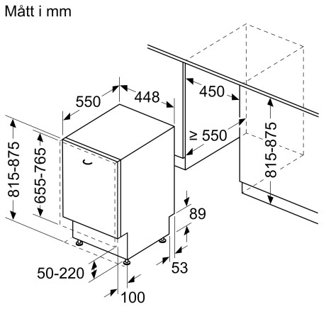 Bosch - SPH4HMX31E - VarioHinge & WI-FI - Passar IKEA Metod Bosch - SPH4HMX31E - VarioHinge & WI-FI - Passar IKEA Metod