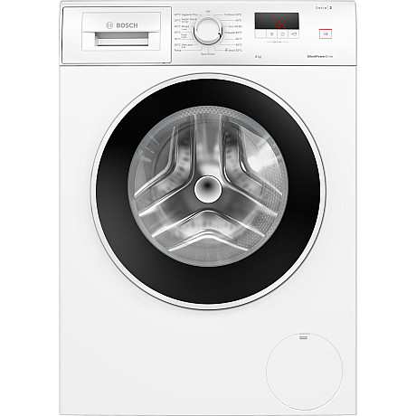 Bosch - WGE03400SN - Serie 2, 8 kg med SilentPowerDrive & SpeedPerfect