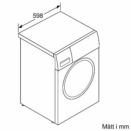 Bosch - WGE03400SN - Serie 2, 8 kg med SilentPowerDrive & SpeedPerfect