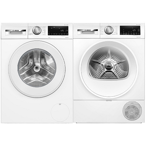 Bosch paket tvättmaskin och torktumlare wgg254zasn-wqg2420asn - serie 6