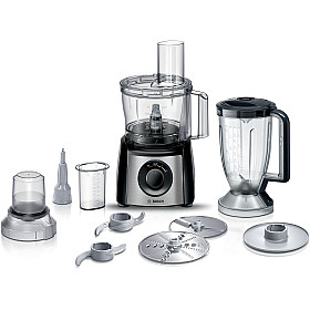 Bosch - MCM3531M - MultiTalent 3 matberedare 800 W, svart och rostfritt stål