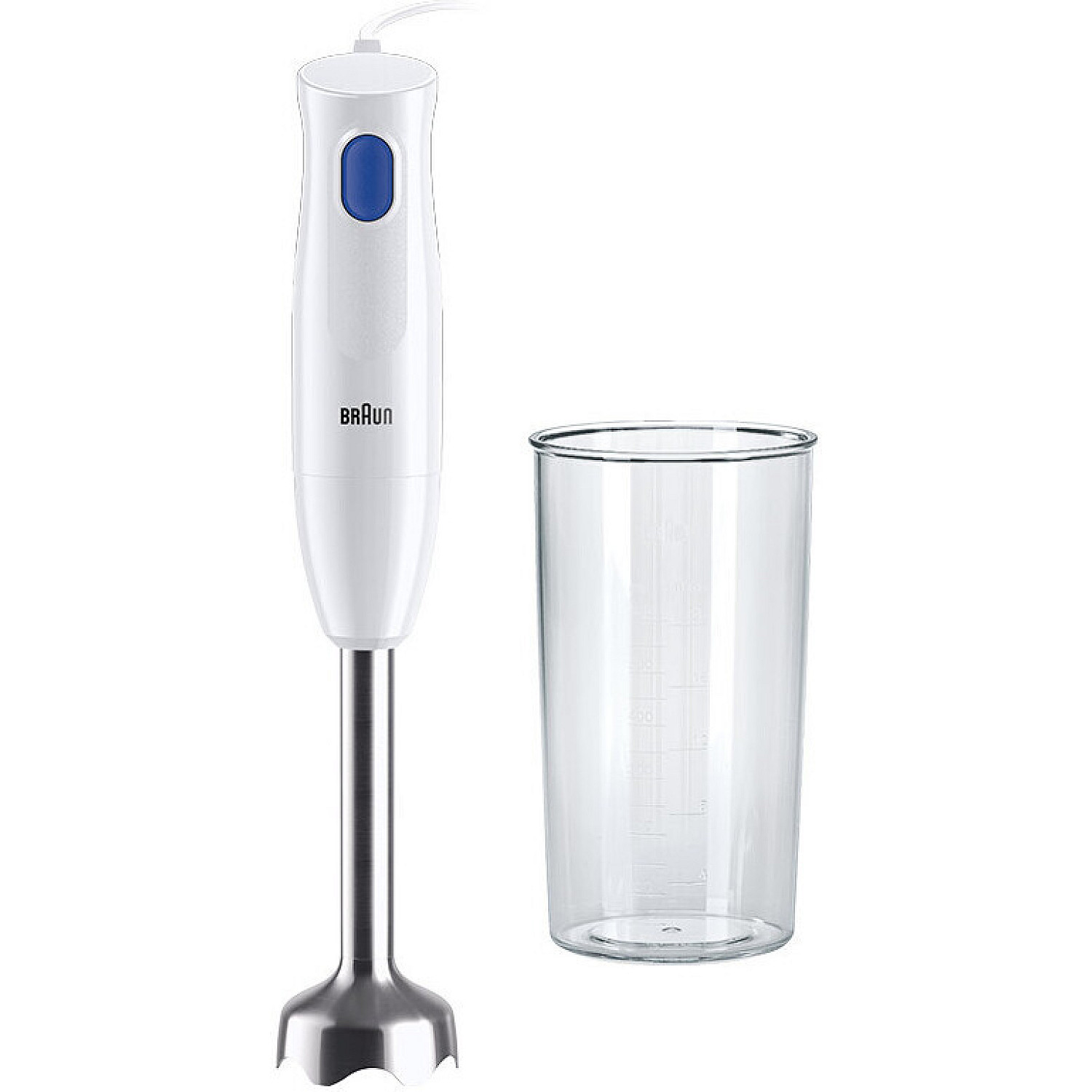 Braun mixer multiquick 1 mq10.001mwh 0x22111470 st&aring;l blandararm easytwist