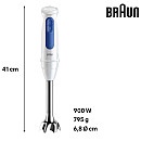 Braun - 0X22111539 - Vit, PowerBell VPlus 900W