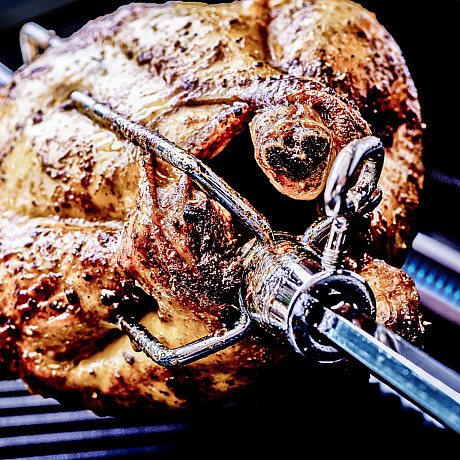 Broil King - Crown 590 Shadow - Gasolgrill med 5 brännare, sidobrännare & rotisseri