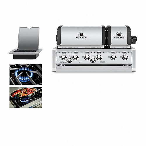 Broil King - Imperial S 690 BI. Rostfri. 6+1 st brännare. Rotisseriset