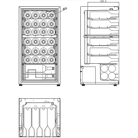 Cavin - Northern Collection 28 NC-28B - Vinkyl 28 flaskor, 2 zoner