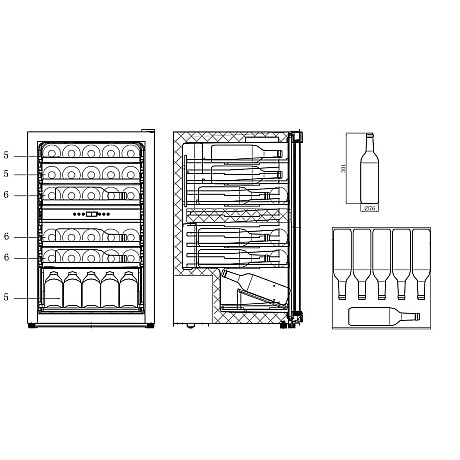 Cavin - Polar Collection 52 PCD37S - Vinkyl 37 flaskor med 2 zoner
