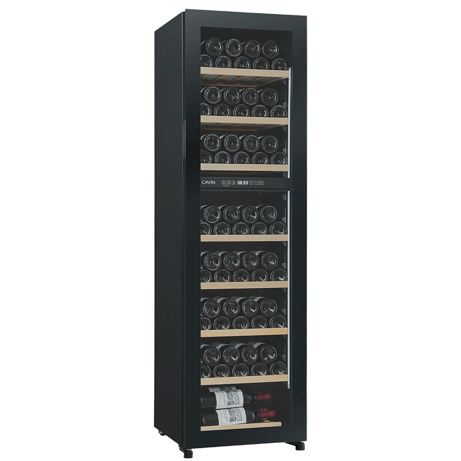 Cavin fristående vinkyl pcd68fgb - fristående polar 68 med helglasdörr, 49 cm, svart