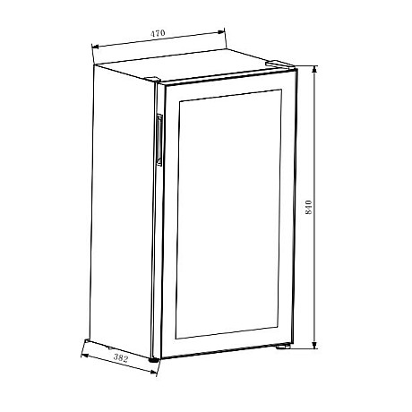 Cavin - Polar Collection 17 PCS17B - Fristående vinkyl för 17 flaskor