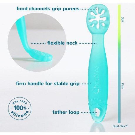 ChooMee - Flexidip sked 2st grå-turkos ChooMee - Flexidip sked 2st grå-turkos