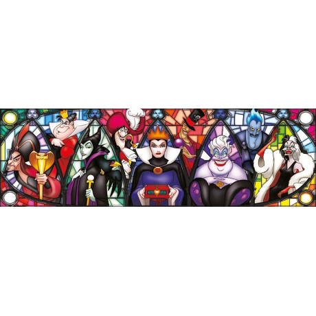 Clementoni - Disney Villains Panoramapussel, 1000 bitar Clementoni - Disney Villains Panoramapussel, 1000 bitar