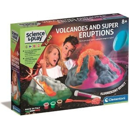 Clementoni - Vulcan Glow In The Dark DIY Volcano Kit