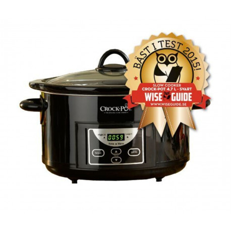 Crock-pot - Slowcooker 4-7l - svart Crock-pot - Slowcooker 4-7l - svart