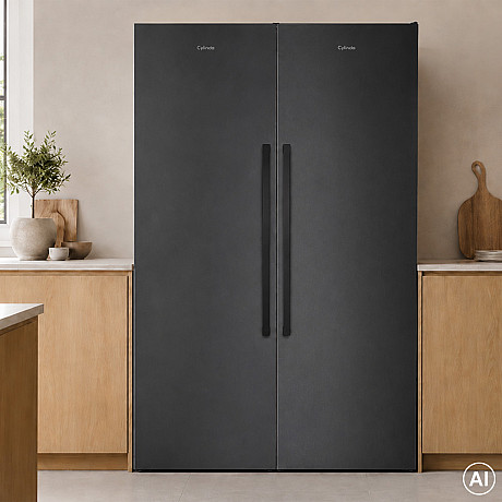 Cylinda - F61285MBVE - Kapacitet 278L, Mattsvart med No Frost