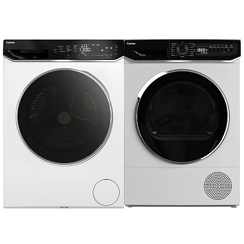 Cylinda - FT911G3104A-TVP911G28E - Extra stor energisnål tvätt & innerbelysning tork. Vit