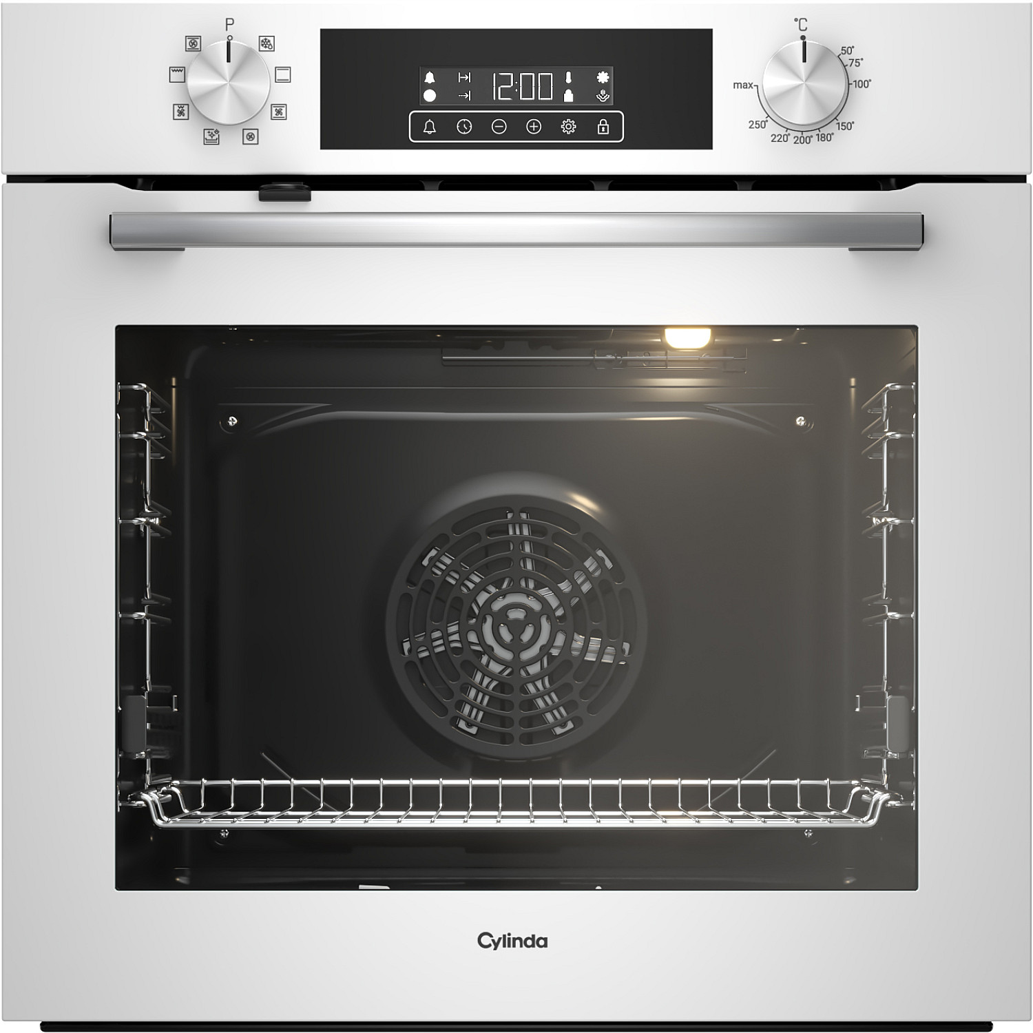 Cylinda inbyggnadsugn ibu5312v 5000-serien varmluftsugn med timer