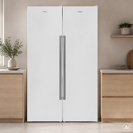 Cylinda - K91185HD - Kapacitet 390 L, Vit med Dual Flow och Kallzon