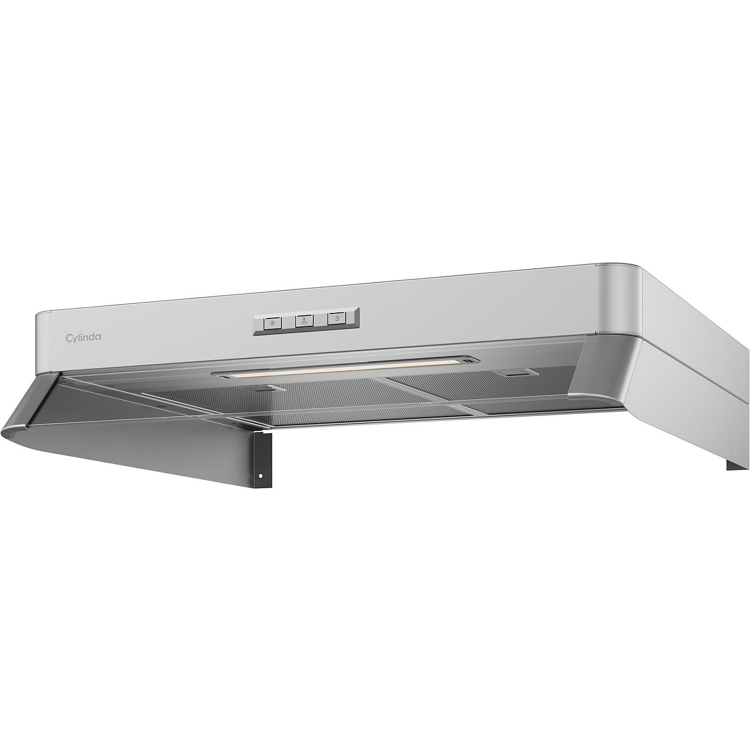 Cylinda köksfläkt solo sk161rf-10 spiskåpa vit led-belysning