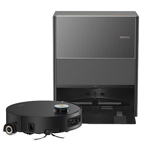 Dreame - Aqua10 Ultra Roller - Svart, Självtömmande basstation