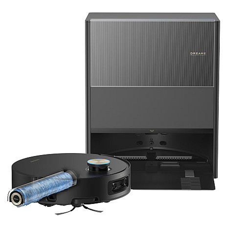 Dreame - Aqua10 Ultra Roller - Svart, Självtömmande basstation