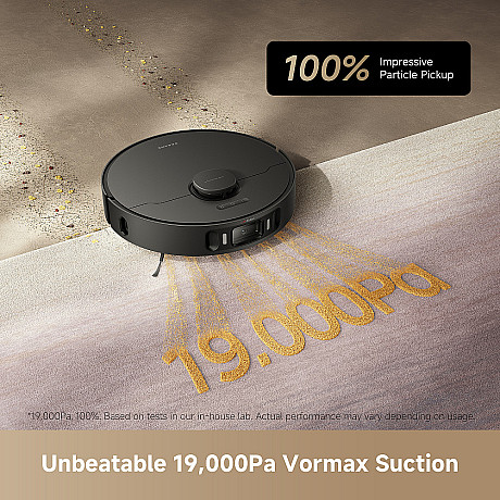 Dreame - L40 Ultra AE - Svart,  Automatisk tömning och mopptvätt