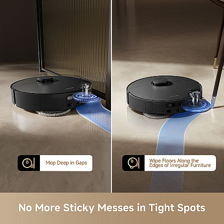 Dreame - L40 Ultra AE - Svart,  Automatisk tömning och mopptvätt