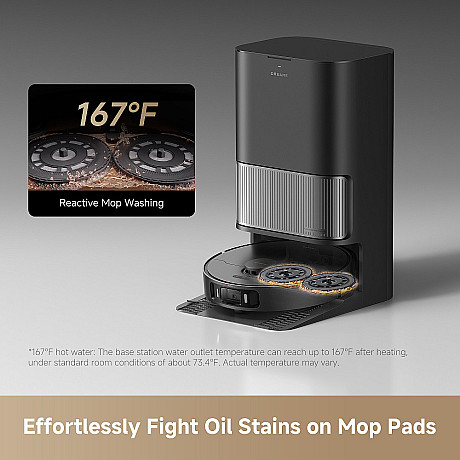 Dreame - L40 Ultra AE - Svart,  Automatisk tömning och mopptvätt