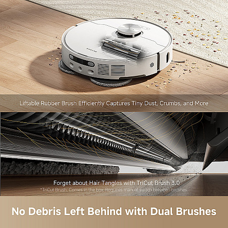 Dreame - L40 Ultra AE - Vit, Automatisk tömning och mopptvätt