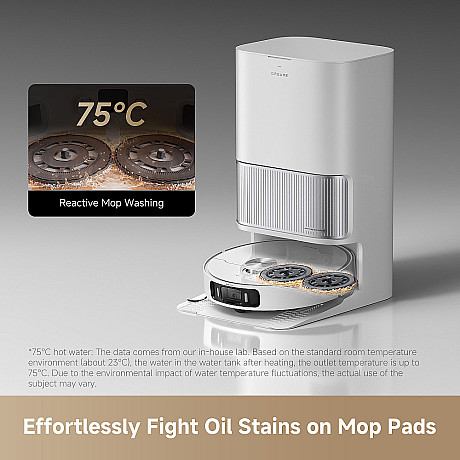 Dreame - L40 Ultra AE - Vit, Automatisk tömning och mopptvätt