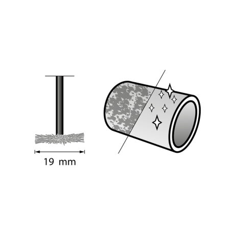 Dremel - STÅLBORSTE ROSTFRI 530 2ST 19MM Dremel - STÅLBORSTE ROSTFRI 530 2ST 19MM