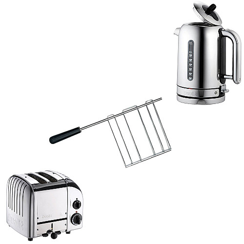 Dualit paket classic rostfri - brödrost + vattenkokare + toastgaller