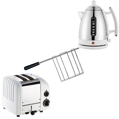 Dualit - Classic Vit - Brödrost + Vattenkokare + Toastgaller Dualit - Classic Vit - Brödrost + Vattenkokare + Toastgaller