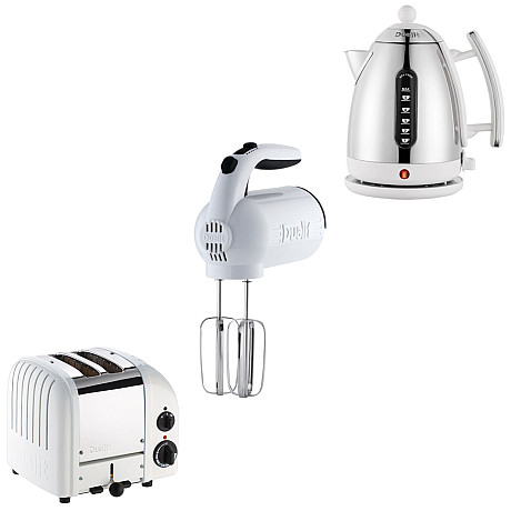 Dualit - Classic Vit - Brödrost, + Vattenkokare + Elvisp Dualit - Classic Vit - Brödrost, + Vattenkokare + Elvisp