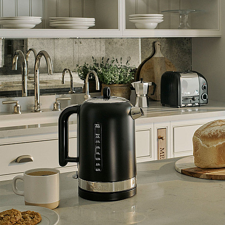 Dualit - Classic Svart - Brödrost 2 skivor + Vattenkokare 1,7 L